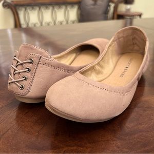 LUCKY BRAND Tan Leather Ballet Flats Size 8